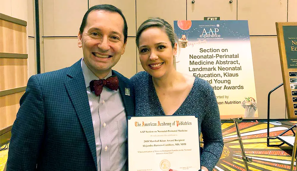 Egresada de Medicina gana el premio internacional Marshall Klaus Award
